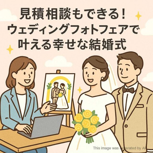 見積相談もできる！ウェディングフォトフェアで叶える幸せな結婚式