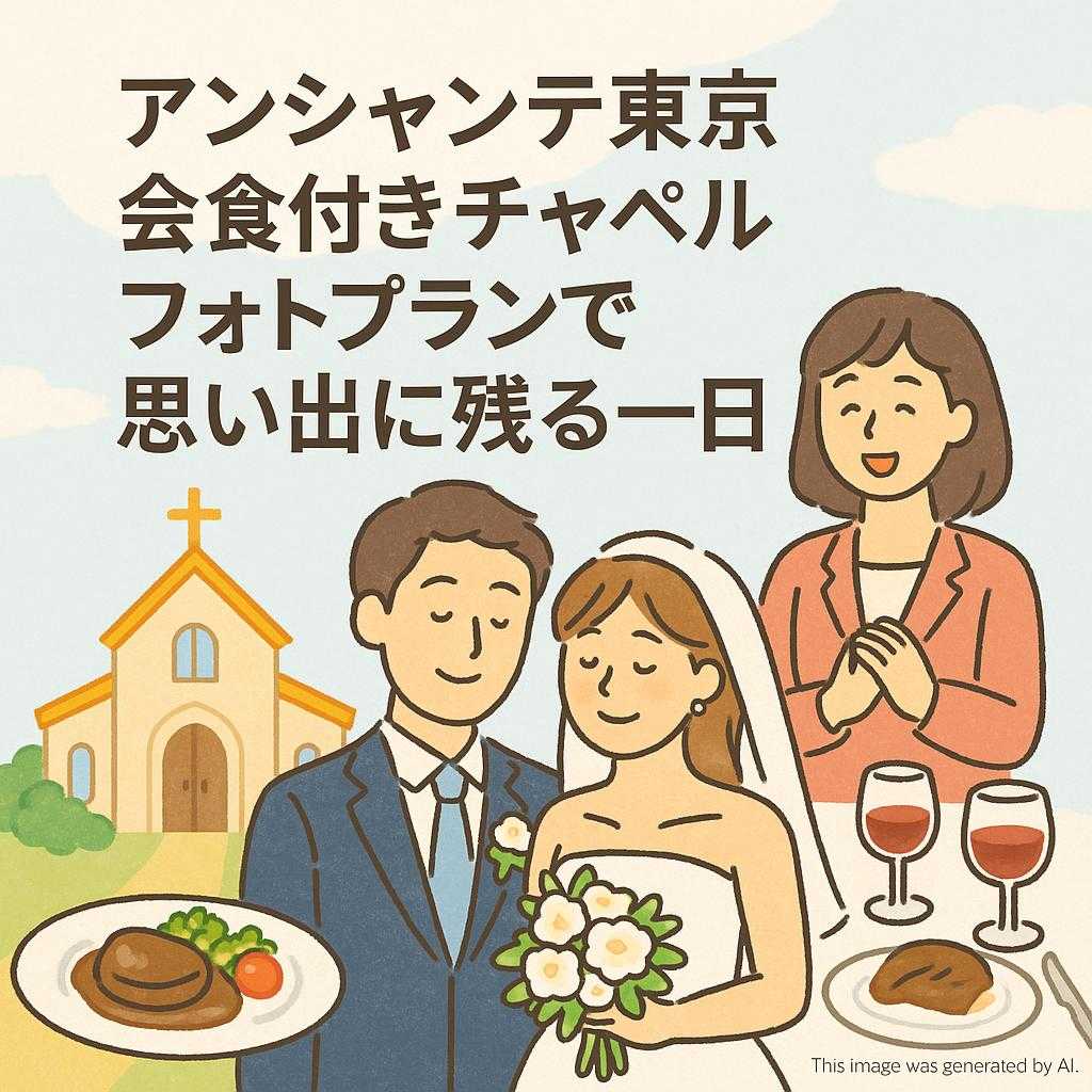 アンシャンテ東京会食付きチャペルフォトプランで思い出に残る一日を
