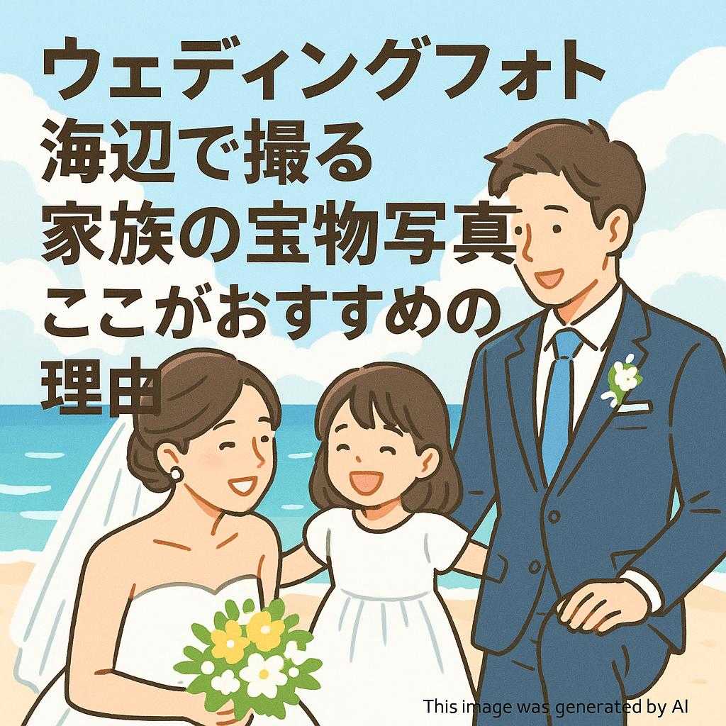 ウェディングフォト海辺で撮る家族の宝物写真、ここがおすすめの理由