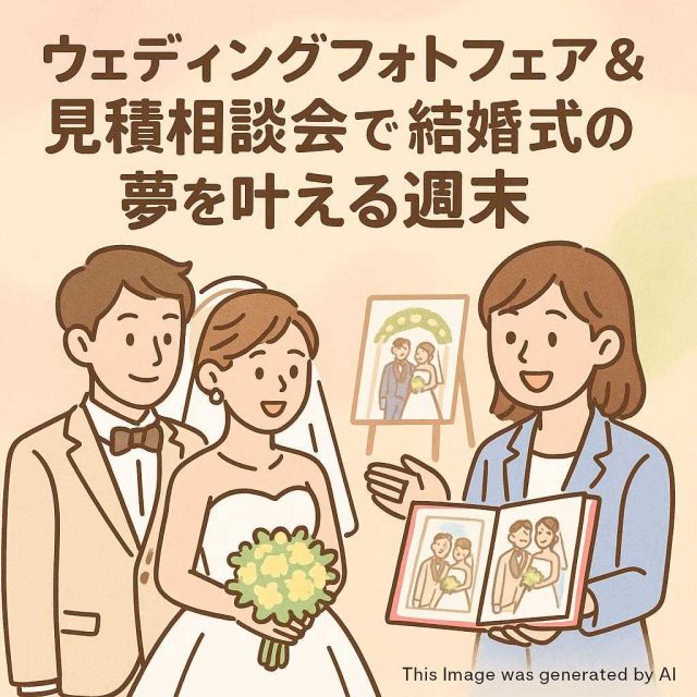ウェディングフォトフェア＆見積相談会で結婚式の夢を叶える週末
