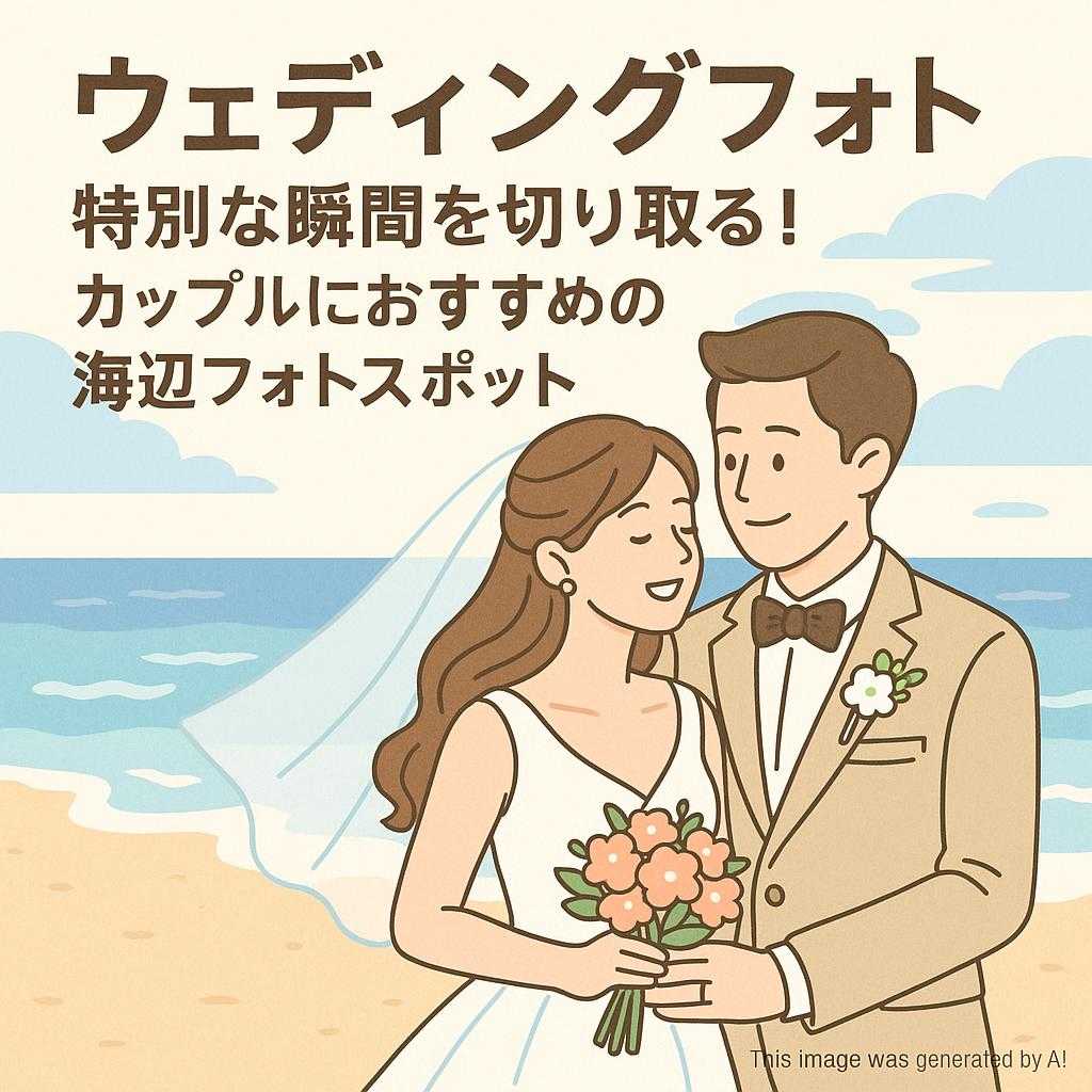ウェディングフォト特別な瞬間を切り取る！カップルにおすすめの海辺フォトスポット