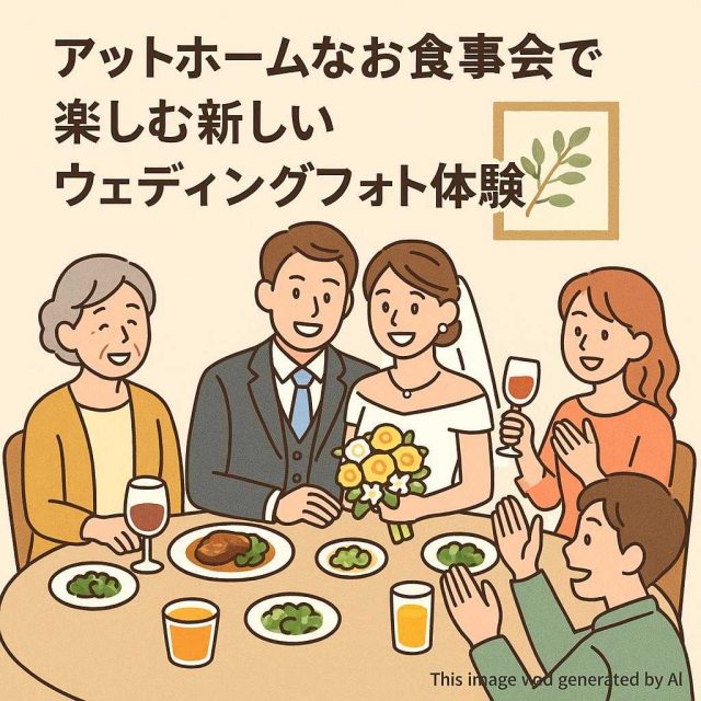 アットホームなお食事会で楽しむ新しいウェディングフォト体験