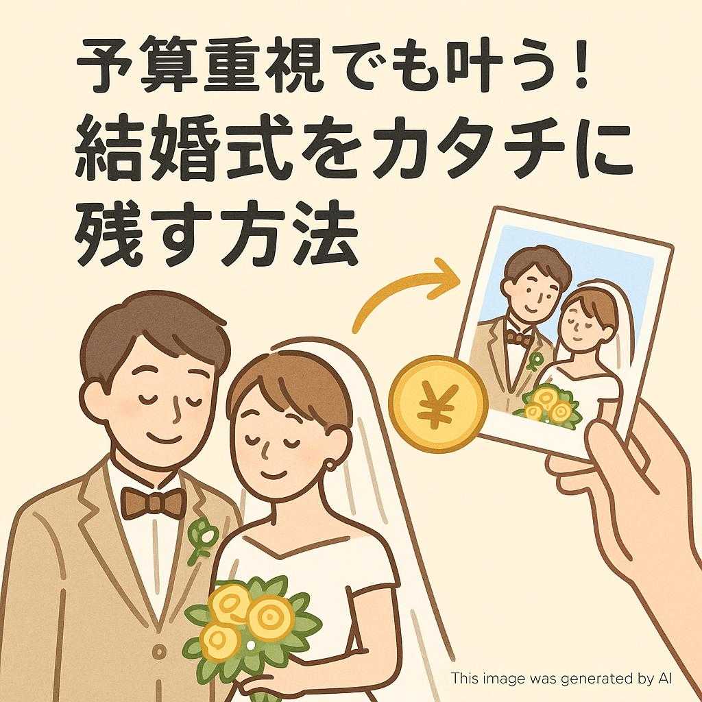 予算重視でも叶う!結婚式をカタチに残す方法