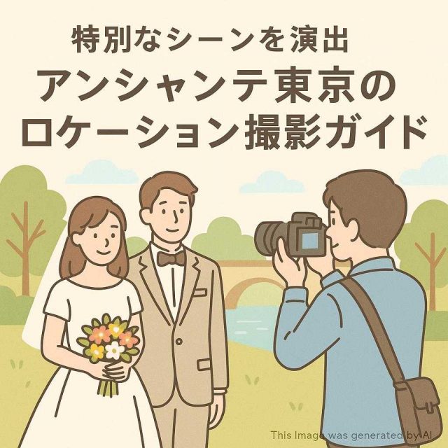 特別なシーンを演出 アンシャンテ東京のロケーション撮影ガイド