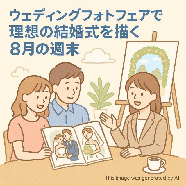 ウェディングフォトフェアで理想の結婚式を描く８月の週末