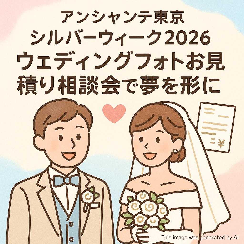 アンシャンテ東京 シルバーウィーク2026: ウェディングフォトお見積り相談会で夢を形に