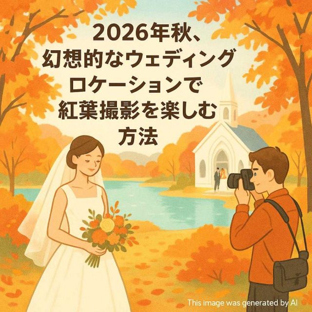 2026年秋、幻想的なウェディングロケーションで紅葉撮影を楽しむ方法