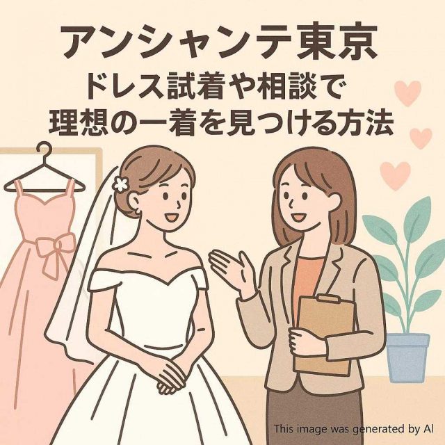 アンシャンテ東京 ドレス試着や相談で理想の一着を見つける方法