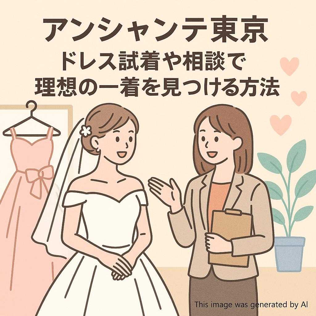 アンシャンテ東京 ドレス試着や相談で理想の一着を見つける方法