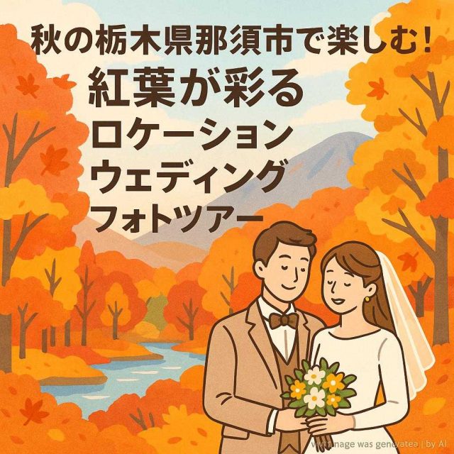 秋の栃木県那須市で楽しむ！紅葉が彩るロケーションウェディングフォトツアー