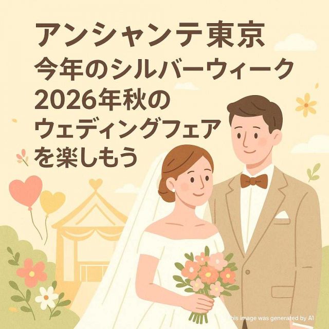 アンシャンテ東京 今年のシルバーウィーク: 2026年秋のウェディングフェアを楽しもう