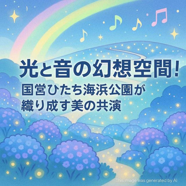 光と音の幻想空間！国営ひたち海浜公園が織り成す美の共演
