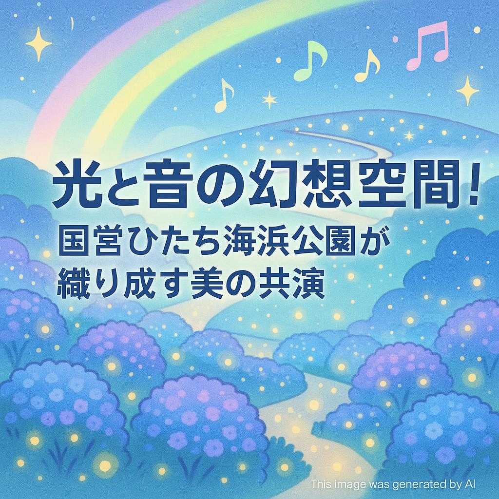 光と音の幻想空間！国営ひたち海浜公園が織り成す美の共演