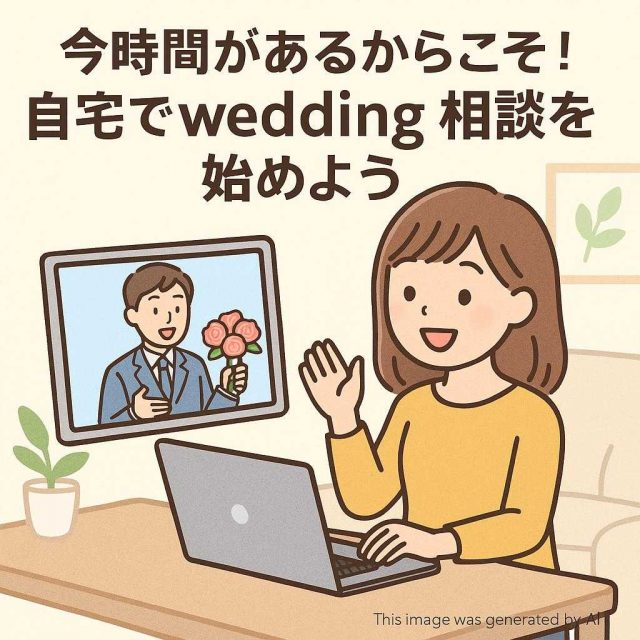 今時間があるからこそ！自宅でwedding相談を始めよう