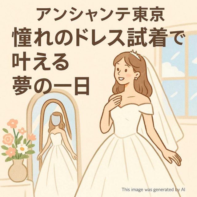アンシャンテ東京 憧れのドレス試着で叶える夢の一日
