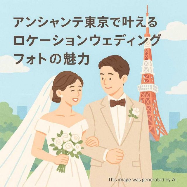 アンシャンテ東京で叶えるロケーションウェディングフォトの魅力