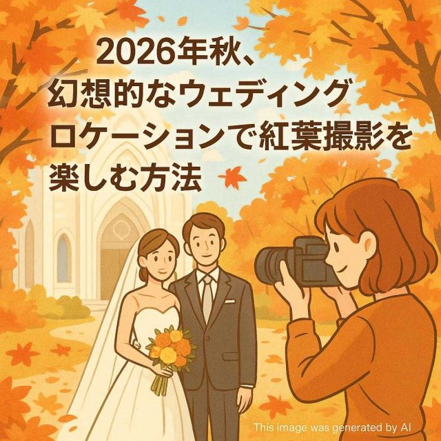 2026年秋、幻想的なウェディングロケーションで紅葉撮影を楽しむ方法