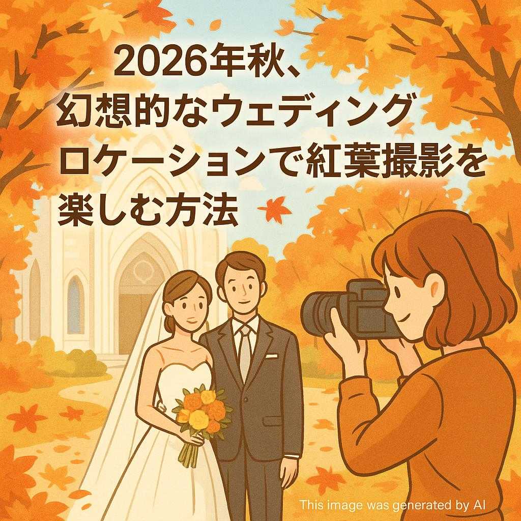 2026年秋、幻想的なウェディングロケーションで紅葉撮影を楽しむ方法