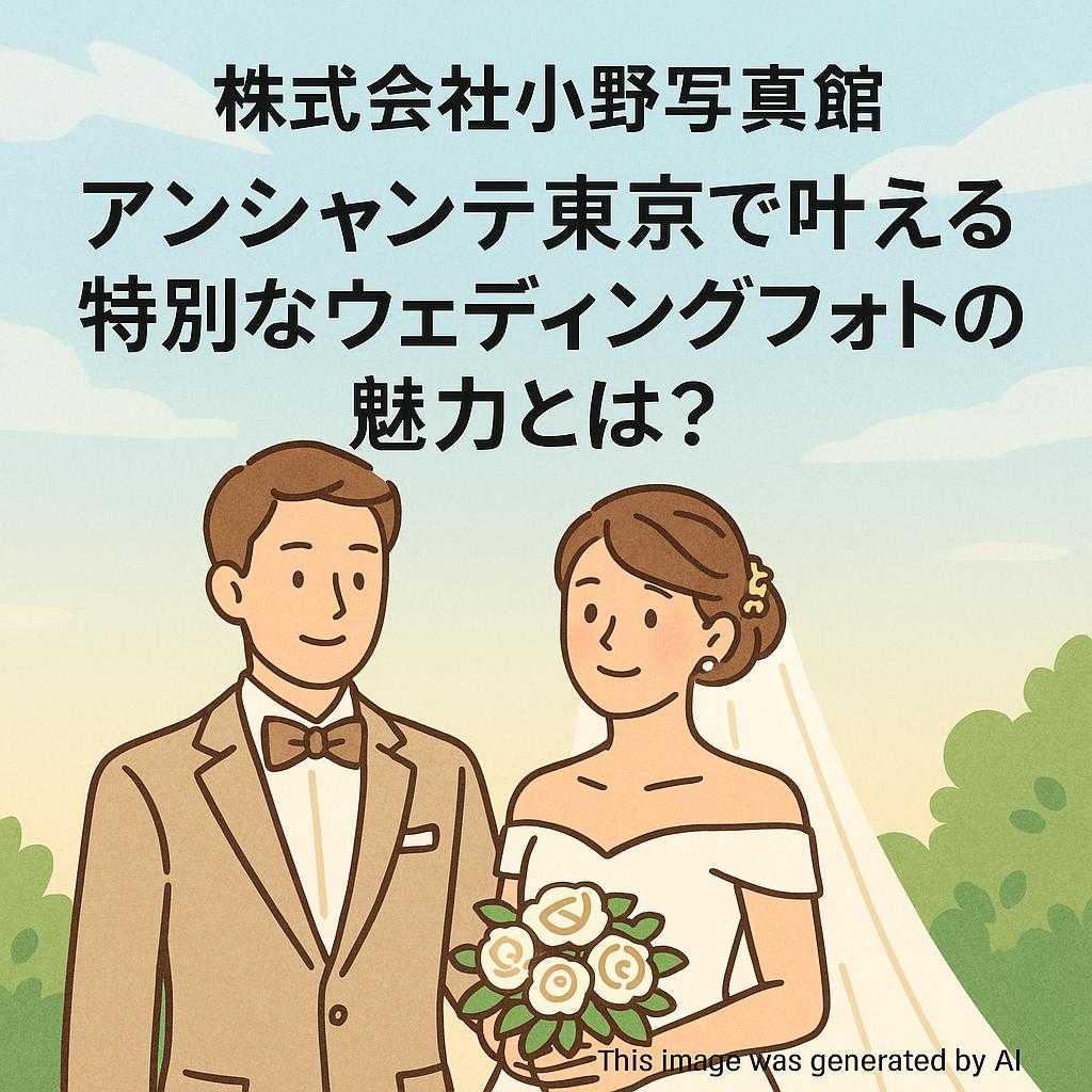 株式会社小野写真館 アンシャンテ東京で叶える特別なウェディングフォトの魅力とは？