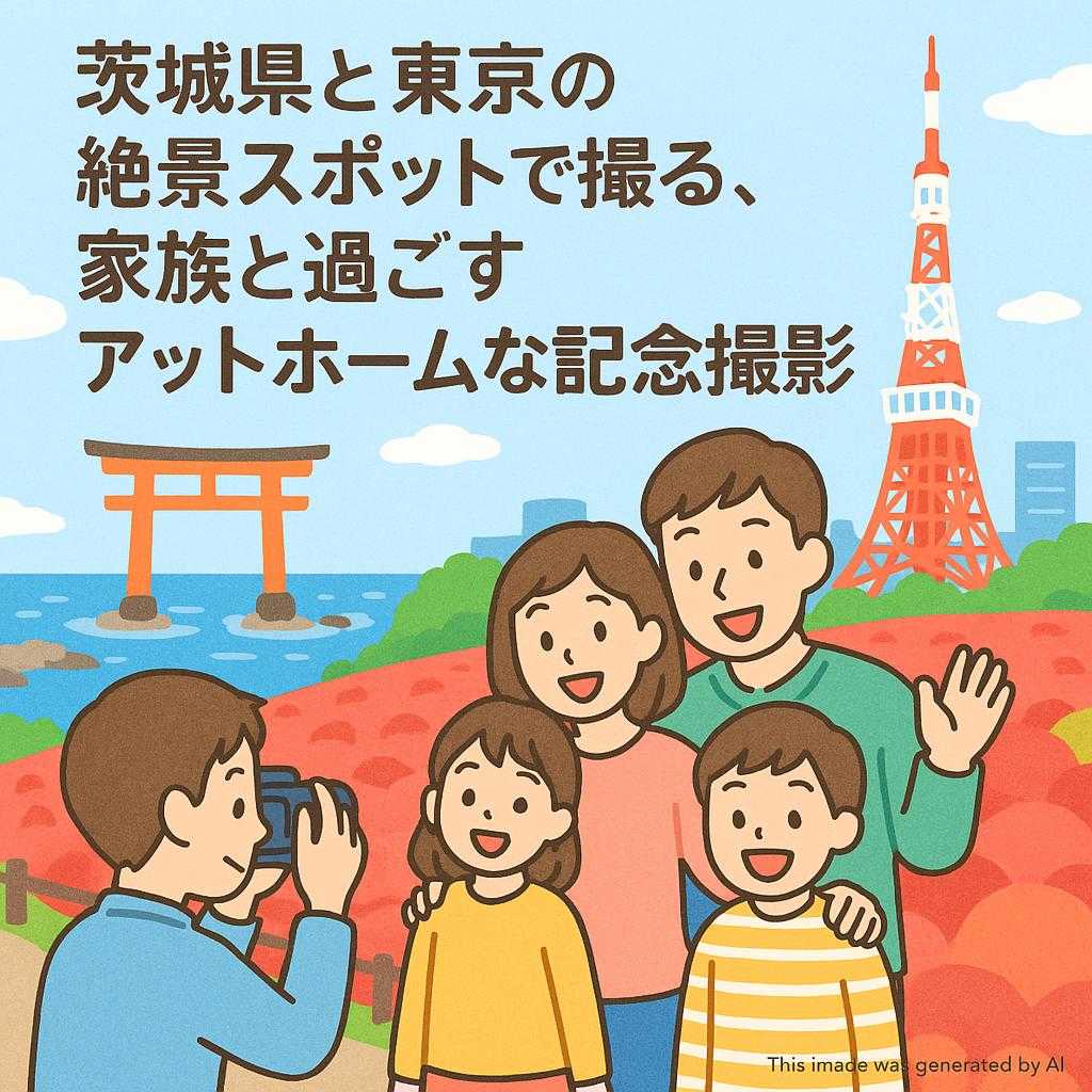 茨城県と東京の絶景スポットで撮る、家族と過ごすアットホームな記念撮影