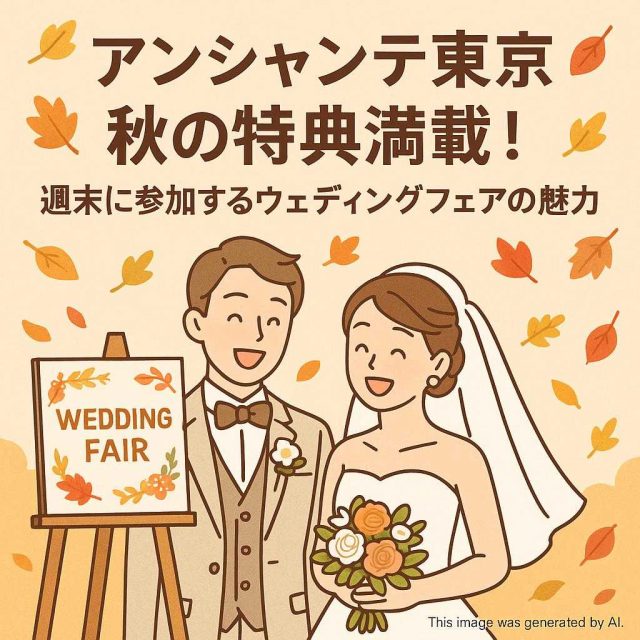 アンシャンテ東京 秋の特典満載！週末に参加するウェディングフェアの魅力