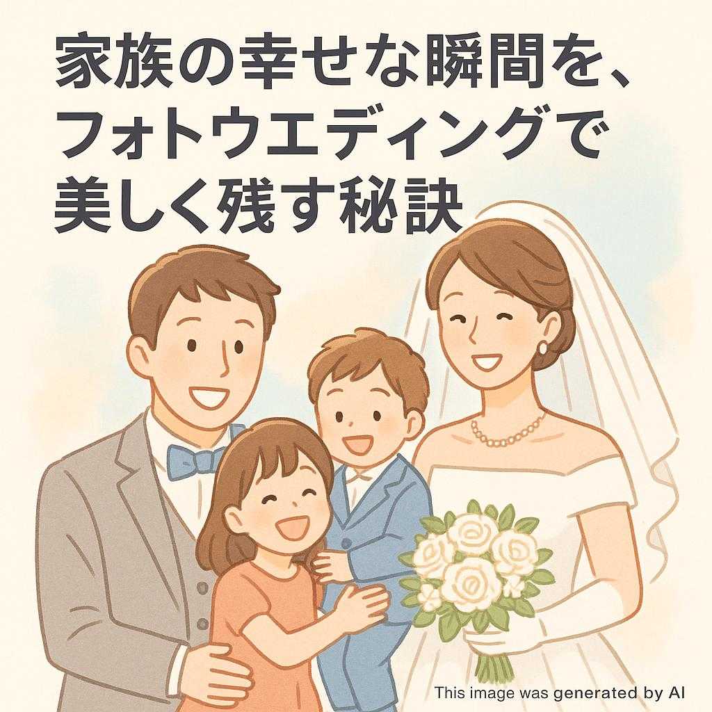 家族の幸せな瞬間を、フォトウエディングで美しく残す秘訣