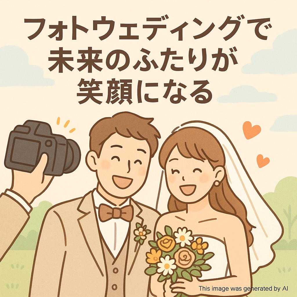 フォトウェディングで未来のふたりが笑顔になる