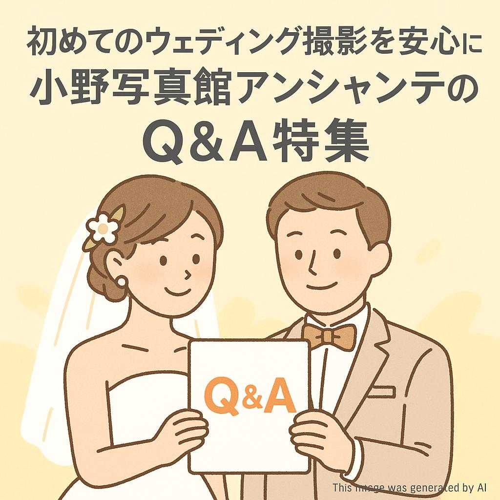 初めてのウェディング撮影を安心に 小野写真館アンシャンテのQ&A特集