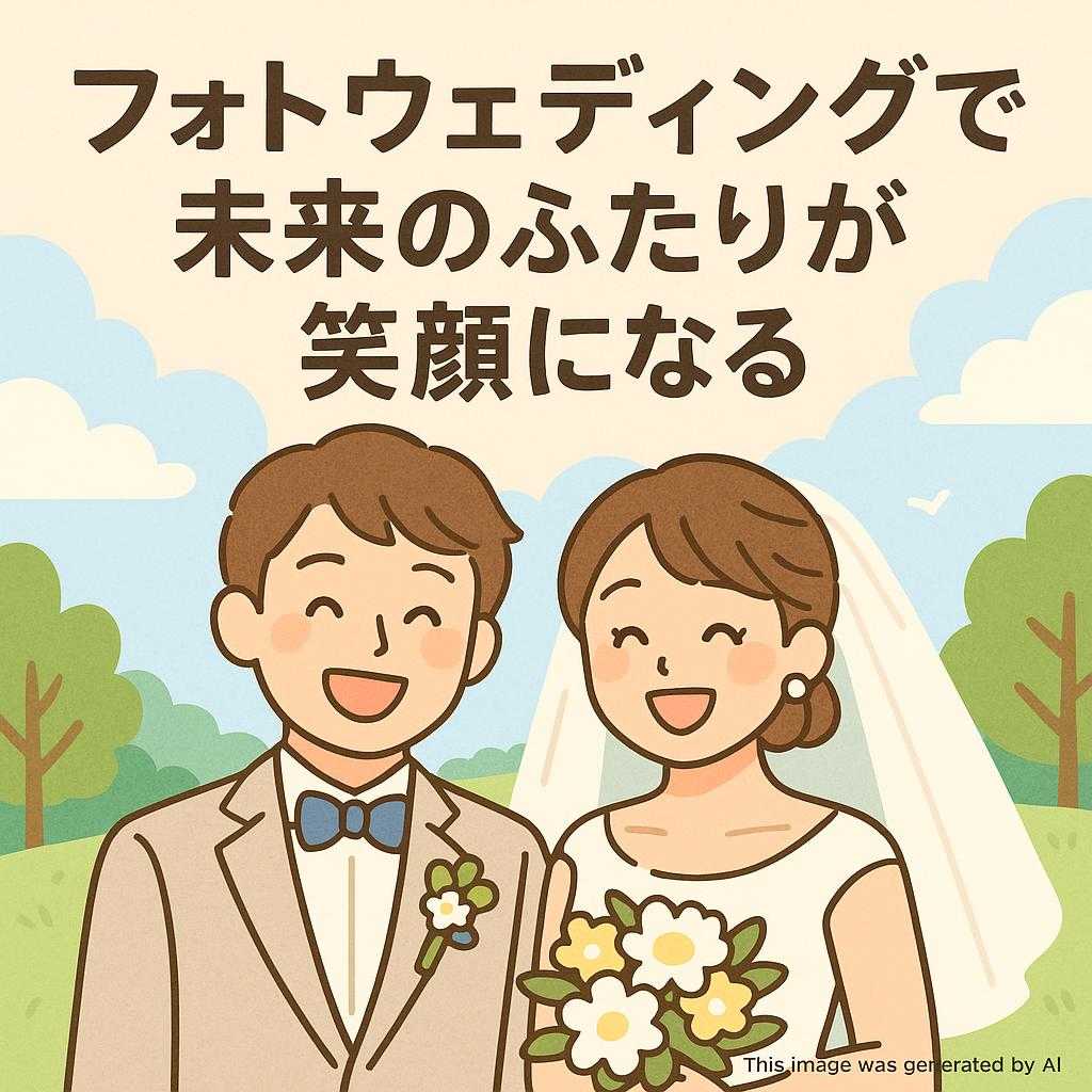 フォトウェディングで未来のふたりが笑顔になる